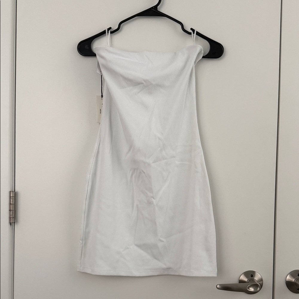 White Strapless Dress